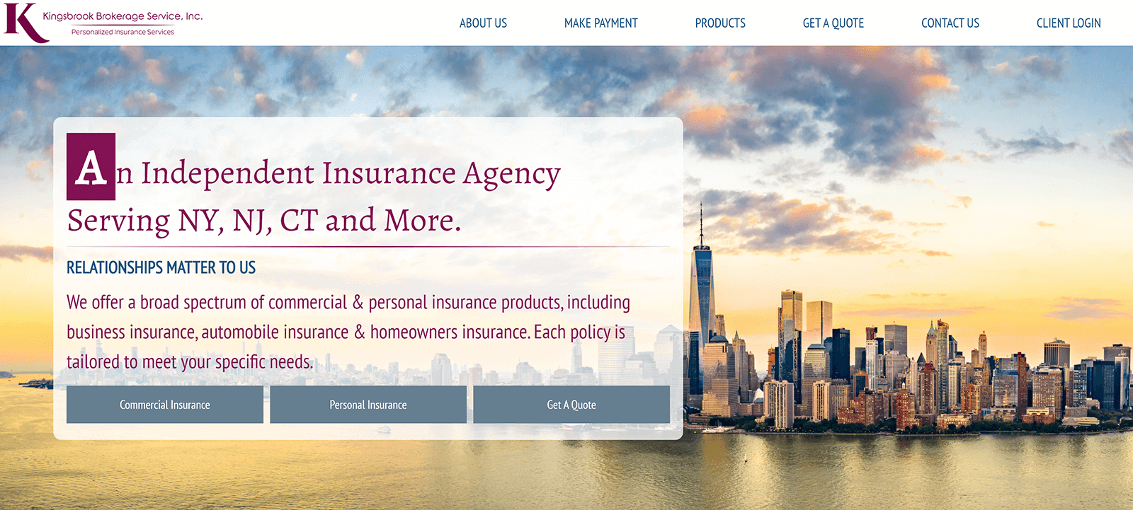 personal & commercial insurance coverage client login